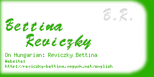 bettina reviczky business card